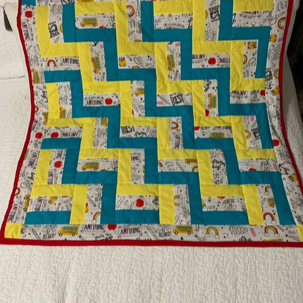 Teachers Quilt Handmade